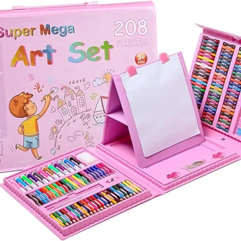 208 Pieces Art Set Painting Set for Kids Students with Watercolour Pencils