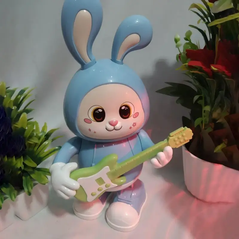 Dancing Rabbit Guitarist Musical Toy