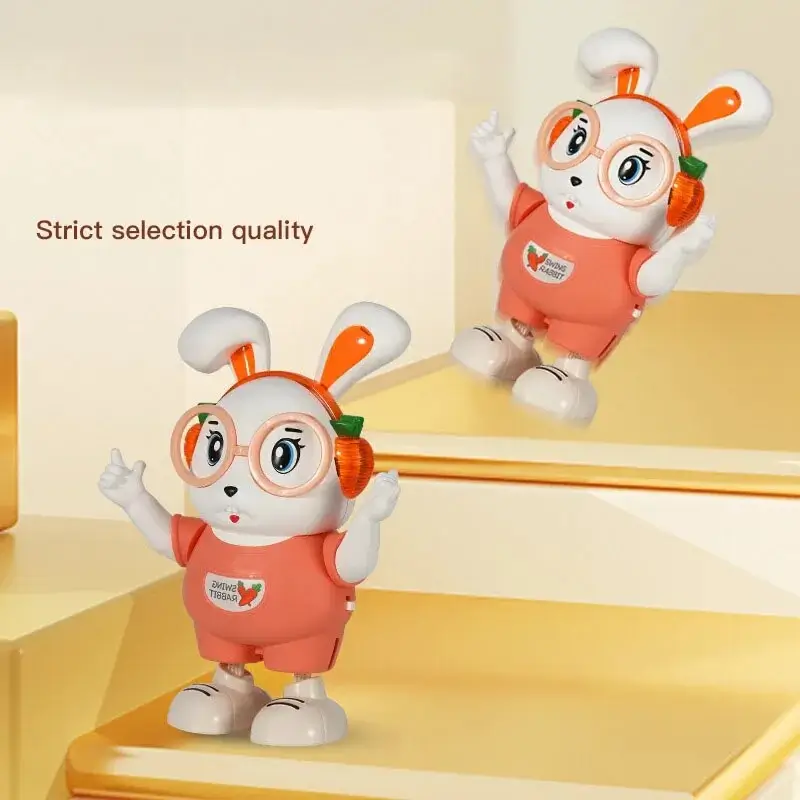 Electric Dancing Doll Music Lighting Swing Rabbit Toy